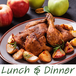 A selection of lunch and dinner recipes using apples.